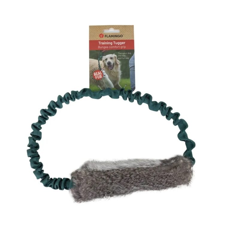 Flamingo Furtra Ring Bungee kaninkarvainen palkkauslelu, rengas 25cm