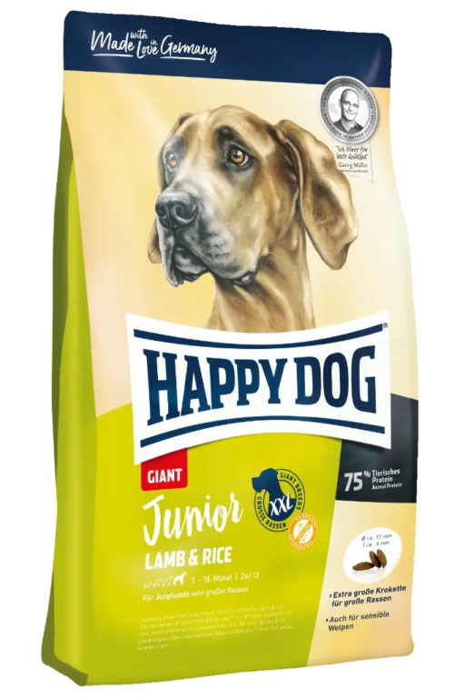 Happy Dog Junior Giant lamb&rice 15kg