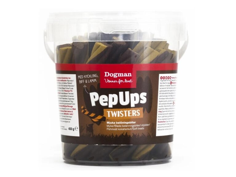 Dogman PepUps Twisters koiranherkku 3makua 450g