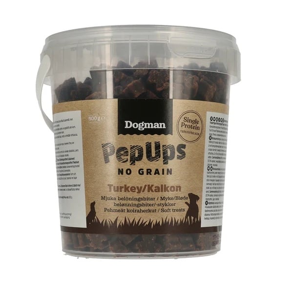 Dogman PepUps viljaton kalkkuna-nami 500g