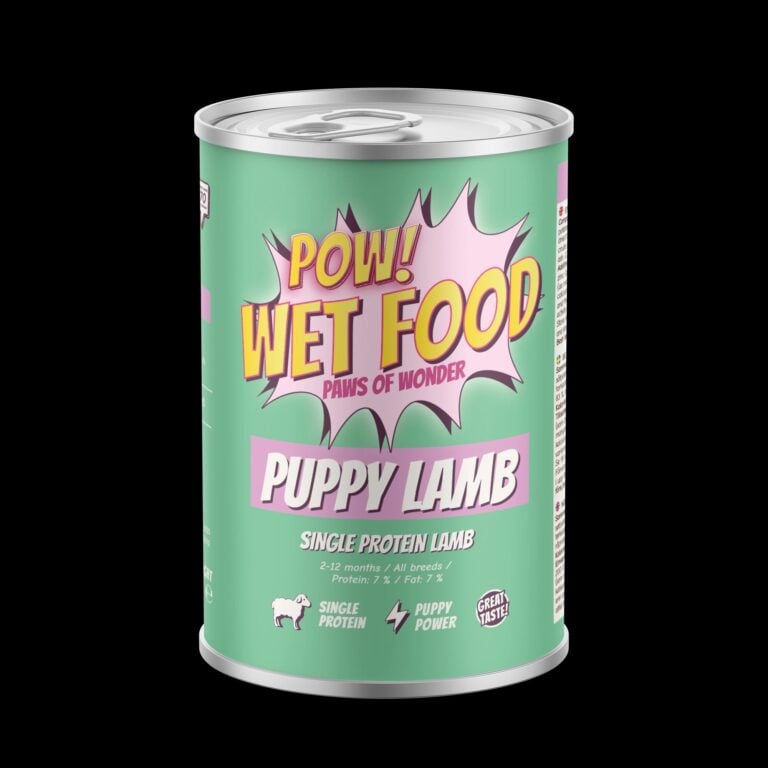 POW! Dog Puppy Lamb - märkäruoka 400g