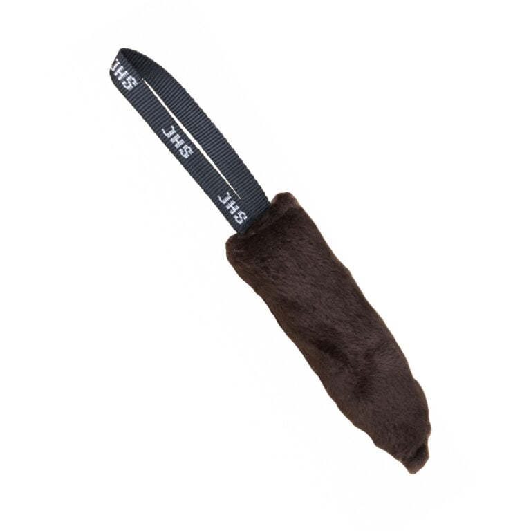 JHS Hundesport - Plyysipatukka 8cm x 25cm, 1 kahva ruskea/harmaa